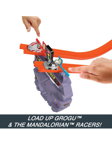 Juego de pista Hot Wheels Star Wars La gran carrera de Grogu