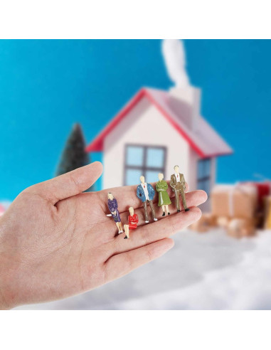 Figuras Miniatura Juexica 80 Pcs 1:50 para Maquetas