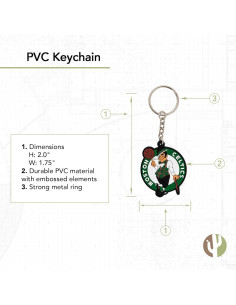 Llavero Desert Cactus Boston Celtics PVC 16x6.5cm 2