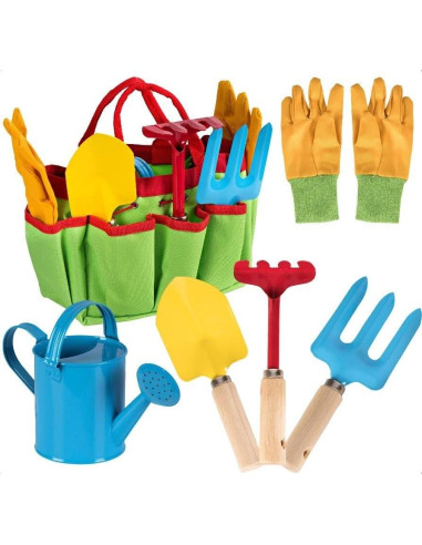 Juego de Jardinería Infantil Toyrifik con Bolsa y Herramientas