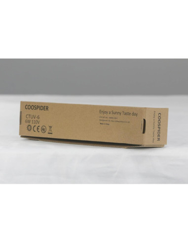 Lámpara Desinfectante UV Coospider 6W Libre de Ozono 23.5cm