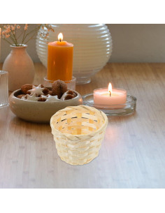 Mini Cestas de Mimbre DOITOOL 5 Piezas 7.5x6cm Bambú 2