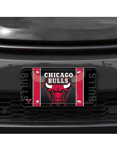 Placa de Licencia Metálica Rico Industries Chicago Bulls 15x30cm