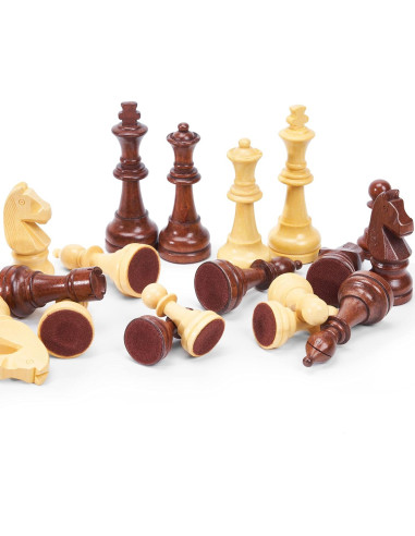 Juego de Ajedrez de Madera Vamslove 32 Piezas Estilo Staunton