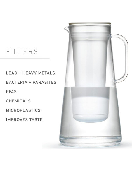 Jarra filtradora LifeStraw Home 10 tazas Wisteria libre BPA