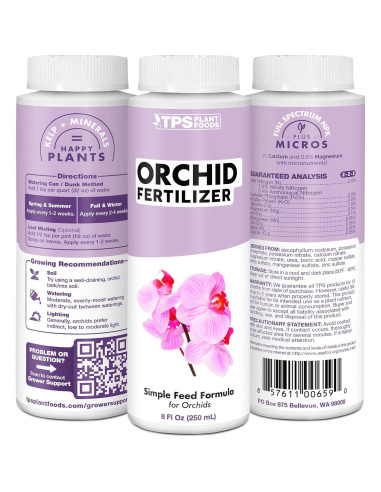 Abono Líquido para Orquídeas TPS Nutrients 250 mL Crecimiento