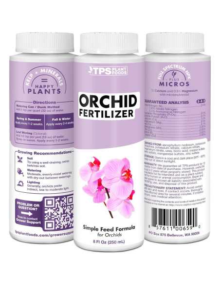Abono Líquido para Orquídeas TPS Nutrients 250 mL Crecimiento