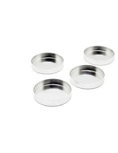 Taza de Bezel 15mm Plata Esterlina 925 - 5 Piezas Rashbel