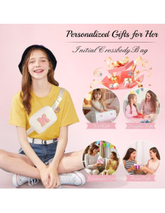 Bolsa de Cintura YOOLIFE Beige para Niñas Adolescentes 2