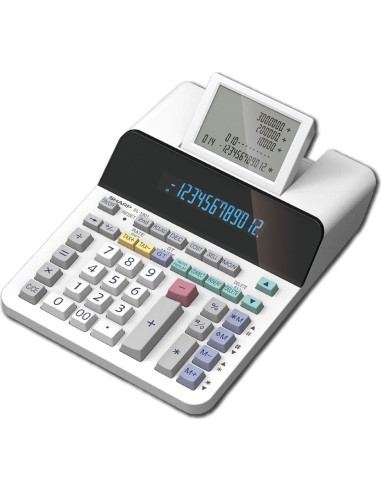 Calculadora sin papel Sharp EL-1901 LCD 12 dígitos