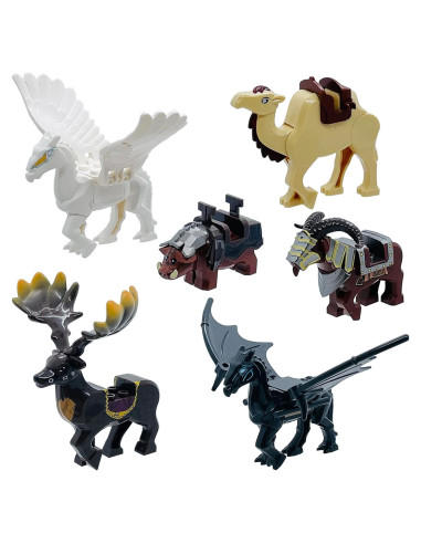 Set de bloques de construcción de animales 6 piezas Miutrue