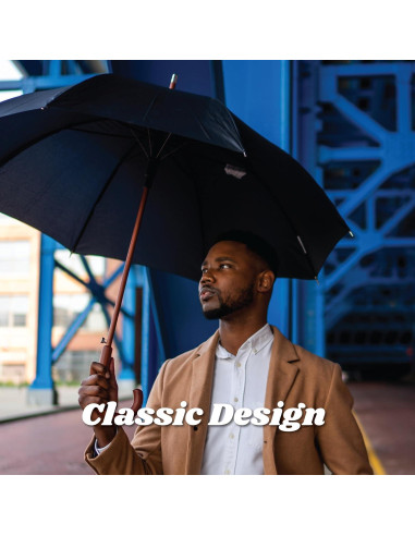 Paraguas Automático Totes de Madera 121 cm Resistente