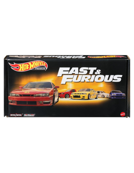 Hot Wheels Coches Premium Rápido y Furioso 1:64 - 5 Piezas