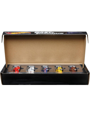 Hot Wheels Coches Premium Rápido y Furioso 1:64 - 5 Piezas