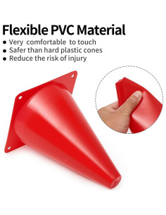 Conos de Entrenamiento MIVERYEA 24 Piezas 17,78 cm Multicolor 2