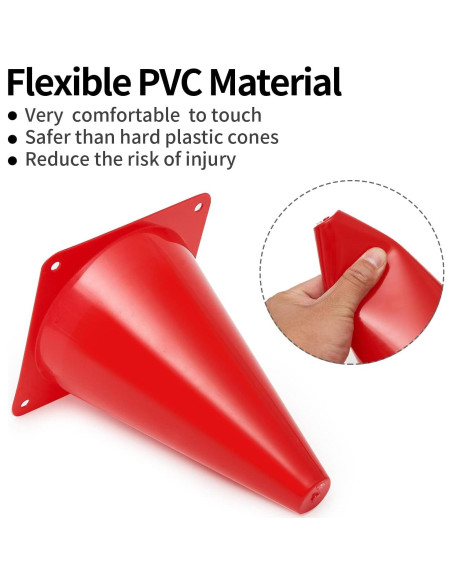 Conos de Entrenamiento MIVERYEA 24 Piezas 17,78 cm Multicolor