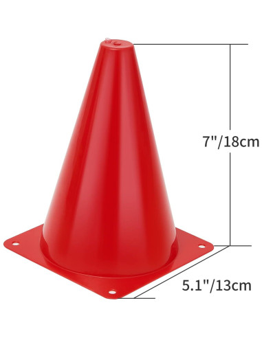 Conos de Entrenamiento MIVERYEA 24 Piezas 17,78 cm Multicolor