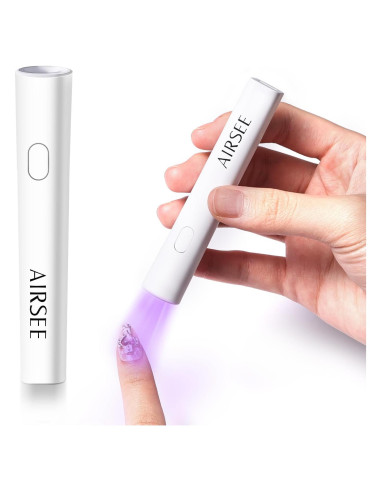 Luz UV Mini AIRSEE para Uñas de Gel Portátil Blanca
