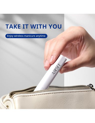 Luz UV Mini AIRSEE para Uñas de Gel Portátil Blanca