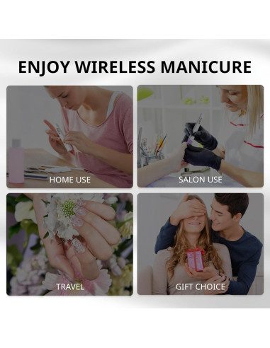 Luz UV Mini AIRSEE para Uñas de Gel Portátil Blanca