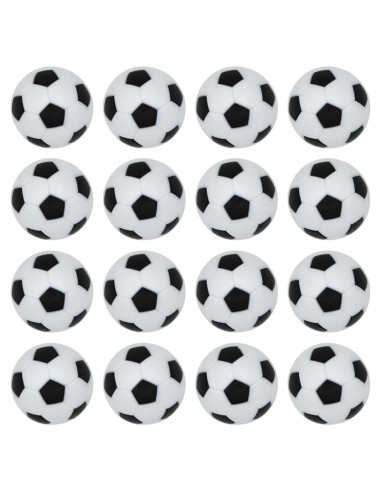 Set de 16 Pelotas de Futbolín BQSPT 32mm Negras y Blancas