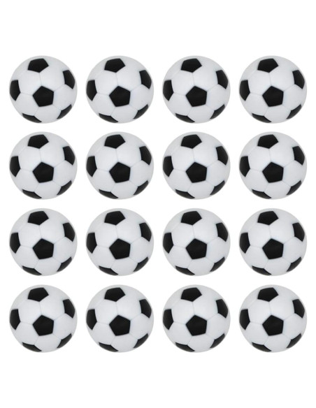 Set de 16 Pelotas de Futbolín BQSPT 32mm Negras y Blancas Set de 16 Pelotas de Futbolín BQSPT 32mm Negras y Blancas