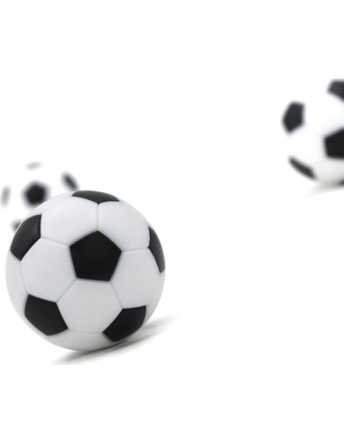 Set de 16 Pelotas de Futbolín BQSPT 32mm Negras y Blancas