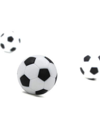 Set de 16 Pelotas de Futbolín BQSPT 32mm Negras y Blancas