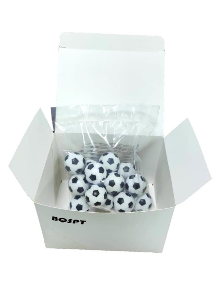 Set de 16 Pelotas de Futbolín BQSPT 32mm Negras y Blancas Set de 16 Pelotas de Futbolín BQSPT 32mm Negras y Blancas
