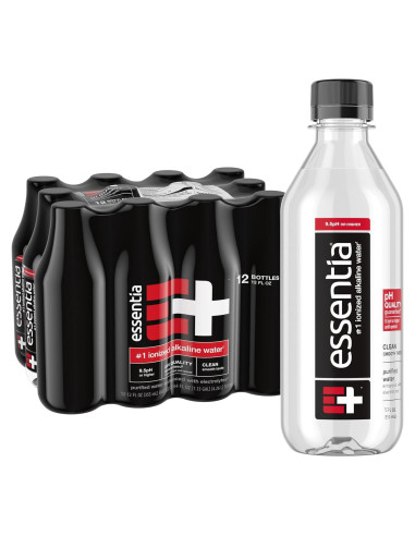 Agua Alcalina Essentia 12 Botellas 354 ml pH 9.5