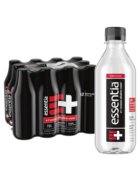 Agua Alcalina Essentia 12 Botellas 354 ml pH 9.5