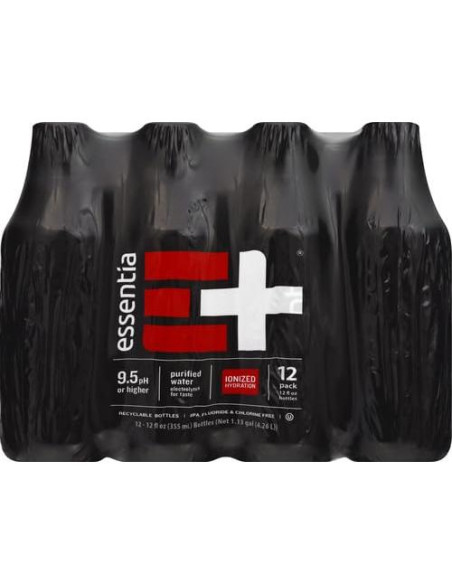 Agua Alcalina Essentia 12 Botellas 354 ml pH 9.5
