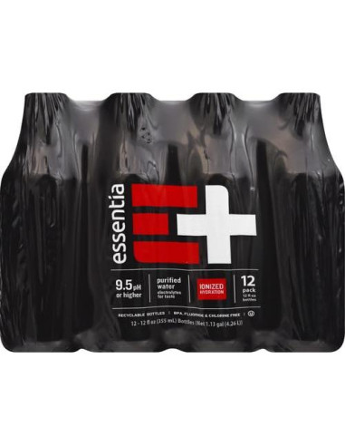 Agua Alcalina Essentia 12 Botellas 354 ml pH 9.5