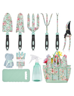 Juego de Herramientas de Jardín Carsolt 11 Pcs Floral