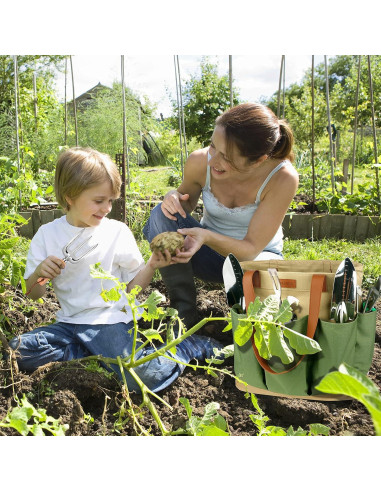 Juego de Herramientas de Jardín YAUNGEL 10 Piezas Acero Inoxidable