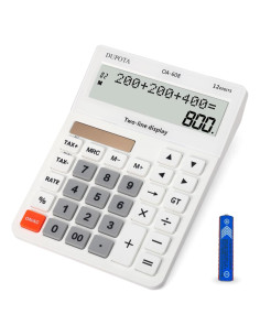 Calculadora de Escritorio DUPOTA OA-608 12 Dígitos LCD Grande