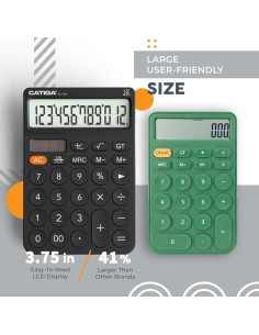 Calculadora de escritorio CATIGA SD-1292 12 dígitos solar 2