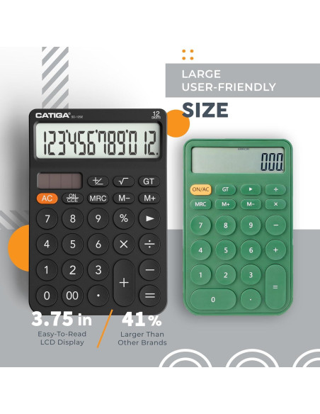Calculadora de escritorio CATIGA SD-1292 12 dígitos solar