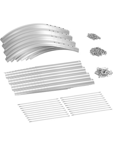 Kit Jardín Elevado Galvanizado Land Guard 240x60x30 cm Plata