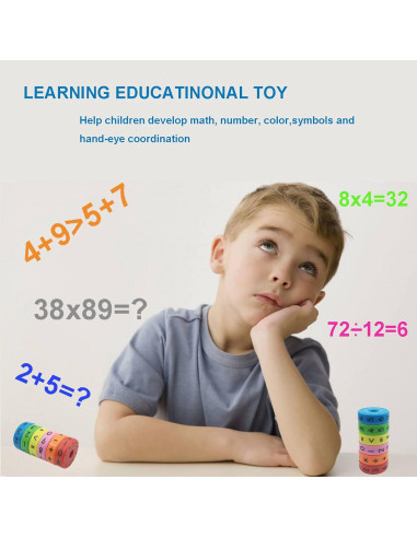 Juguetes Magnéticos MICKYU Matemáticas 12 Piezas Montessori