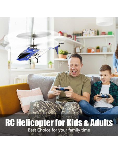 Helicóptero RC Syma Phantom S107 Azul con Giroscopio