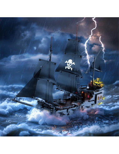 Kit Barco Pirata BrickTribe 1424 PCS Construcción