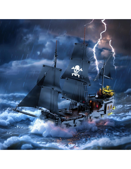 Kit Barco Pirata BrickTribe 1424 PCS Construcción