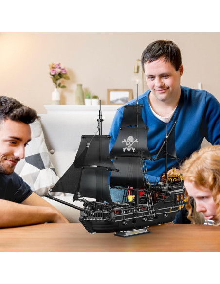 Kit Barco Pirata BrickTribe 1424 PCS Construcción