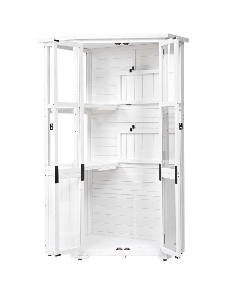 Cabinet de Almacenamiento de Madera JIJIWANG 160 cm Blanco
