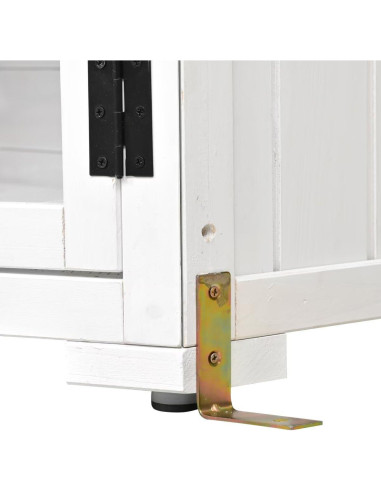 Cabinet de Almacenamiento de Madera JIJIWANG 160 cm Blanco