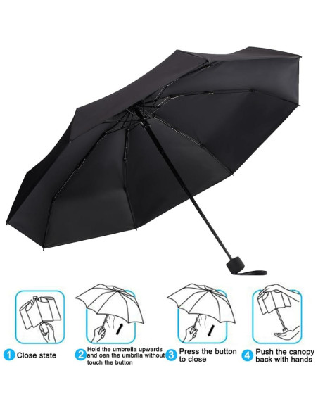 Paraguas Compacto Goothdurs Mini Plegable 37cm UV 95%