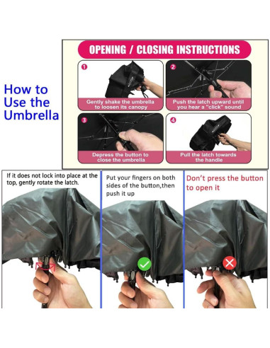 Paraguas Compacto Goothdurs Mini Plegable 37cm UV 95%