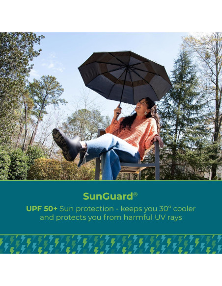 Paraguas Plegable Totes Ultimate 55" Negro Automático
