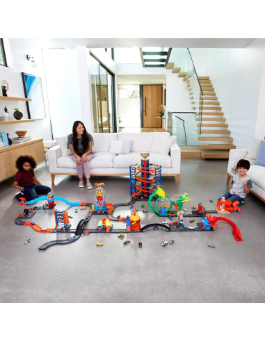 Juego de coches Hot Wheels Builder Unlimited 14 piezas